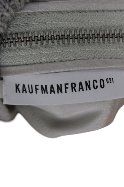 KaufmanFranco Unisex Gray Full Zip Wool Turtleneck Vest Sweater Size XS