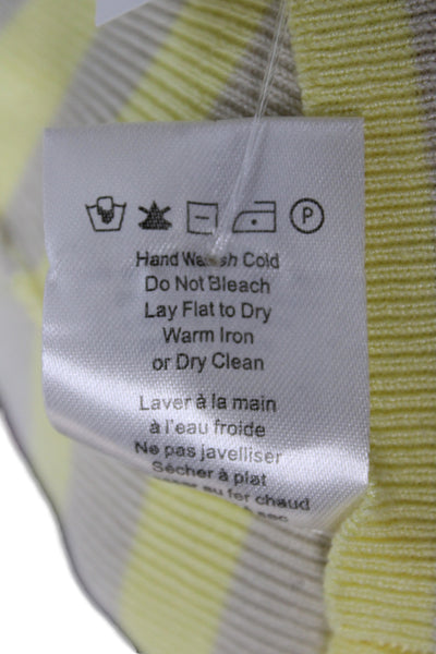 Heartloom Women Camisole Yellow Striped Sleeveless Size L