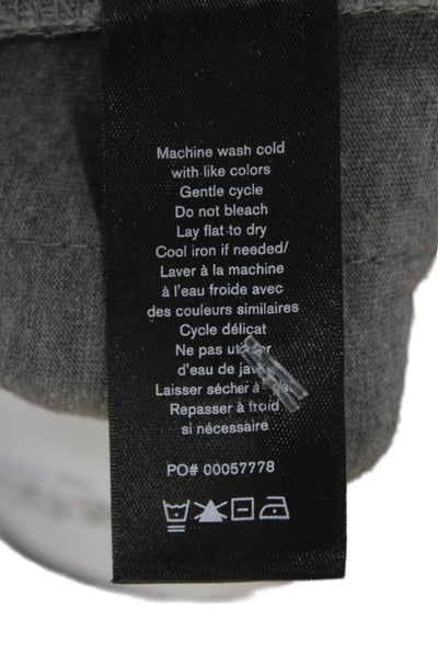 Rag & Bone Mens Designer Sweatpants Gray Zip Cotton Polyester Size M