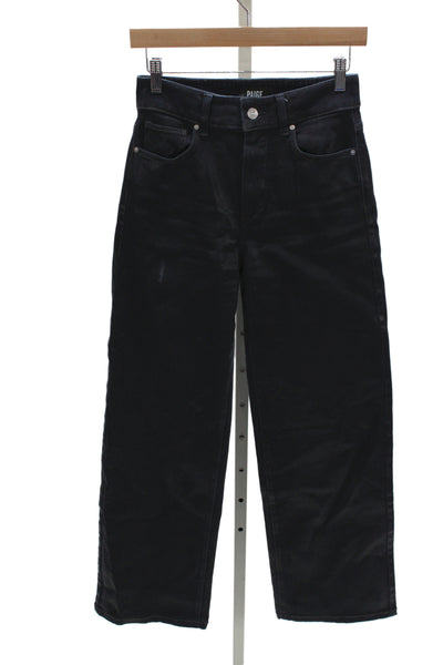 Paige Womens Cropped Dark Blue High Rise Pants Size 26