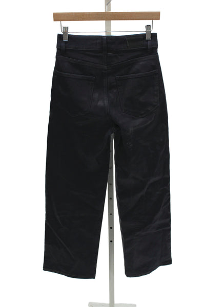 Paige Womens Cropped Dark Blue High Rise Pants Size 26