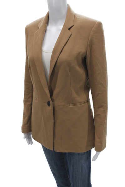 Rag & Bone Women Blazer Tan Wool Collared Long Sleeve Button Size 6
