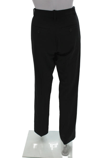 Theory Mens Dress Pants Black Virgin Wool Blend Classic Size 28
