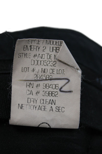 Theory Mens Dress Pants Black Virgin Wool Blend Classic Size 28