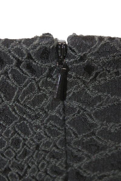 Jay Godfrey Womens Bodycon Sheath Dress Black Square Neck Sleeveless Size 6