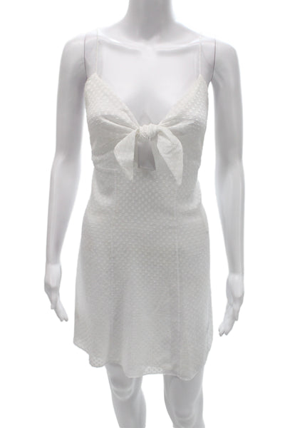 Alice + Olivia Women Slip Dress White Sleeveless Size 4