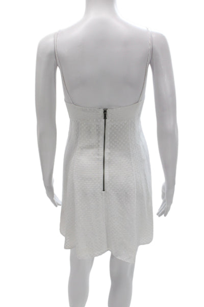 Alice + Olivia Women Slip Dress White Sleeveless Size 4