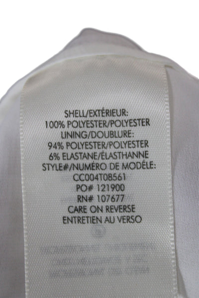 Alice + Olivia Women Slip Dress White Sleeveless Size 4