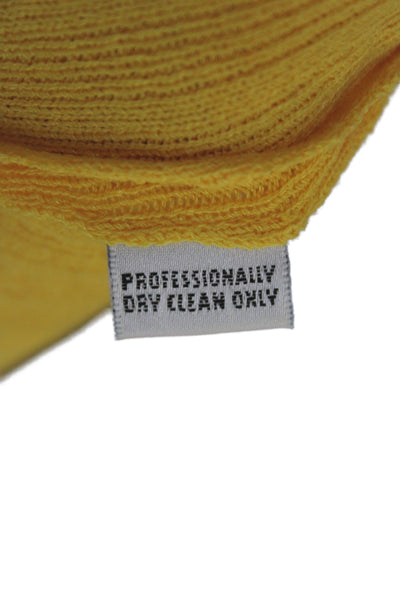 St. John Collection By Marie Gray Women Yellow Striped Short Sleeve Tee Size S