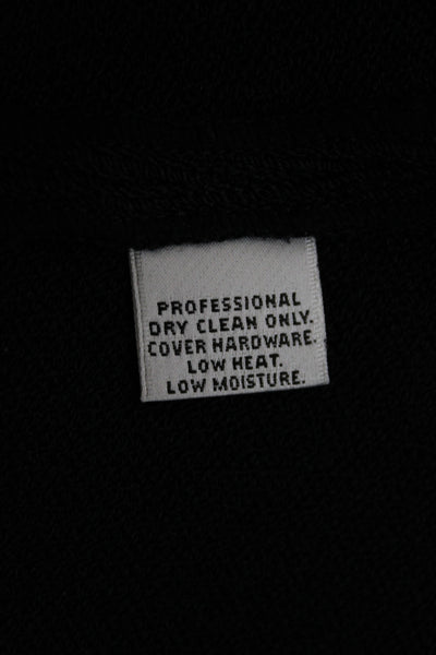 St. John Collection Womens Black Wool Blend Blazer Button Long Sleeve Size 6
