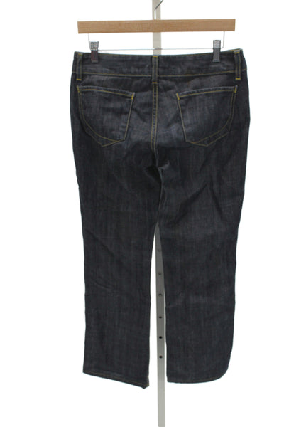 Paper Denim + Cloth Women Straight Dark Blue Jeans 100% Cotton Size 28