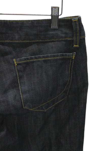 Paper Denim + Cloth Women Straight Dark Blue Jeans 100% Cotton Size 28