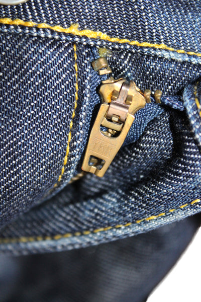 Paper Denim + Cloth Women Straight Dark Blue Jeans 100% Cotton Size 28