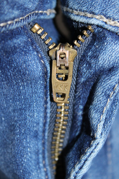 Frame Unisex Blue Skinny Straight Jeans High Rise Size 1
