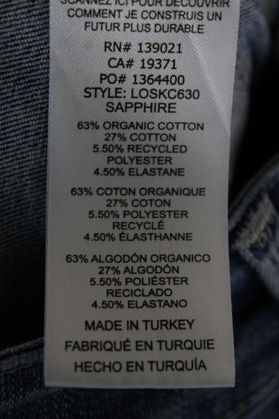 Frame Unisex Blue Skinny Straight Jeans High Rise Size 1