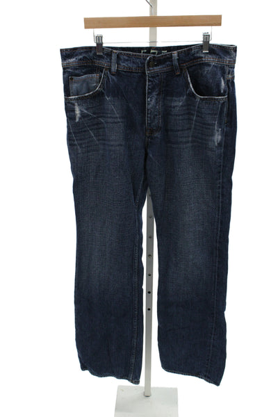 Frame Unisex Blue Skinny Straight Jeans High Rise Size 1