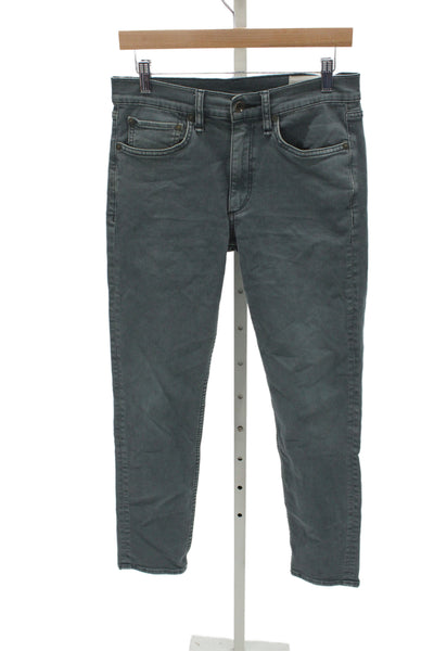 Rag & Bone Unisex Skinny Cropped Ankle Jeans Gray Size 30