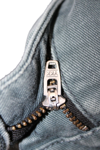 Rag & Bone Unisex Skinny Cropped Ankle Jeans Gray Size 30