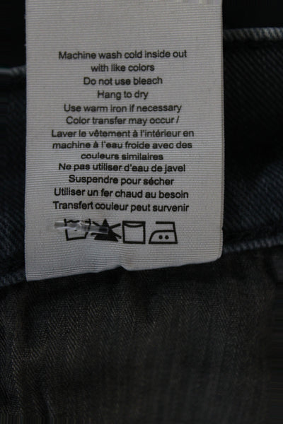 Rag & Bone Unisex Skinny Cropped Ankle Jeans Gray Size 30