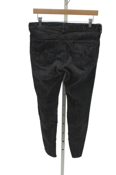 AG Adriano Goldschmied Women Skinny Black High Rise Jeans Size 30