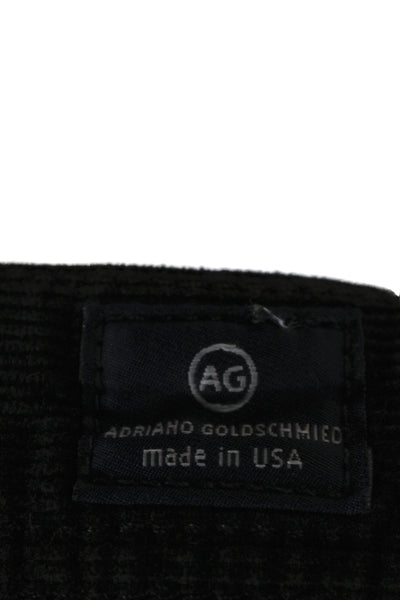 AG Adriano Goldschmied Mens Chino Pants Black Button 30 Inseam Size 36