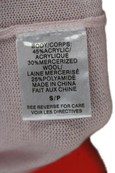 Cami NYC Unisex Cardigan Pink V-Neck Button Long Sleeve Size S