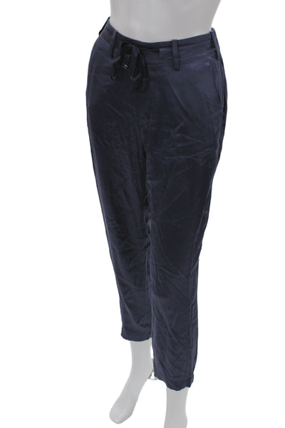 Cami NYC Women Dark Blue Cropped Ankle Dress Pants Silk Spandex Size 2XS