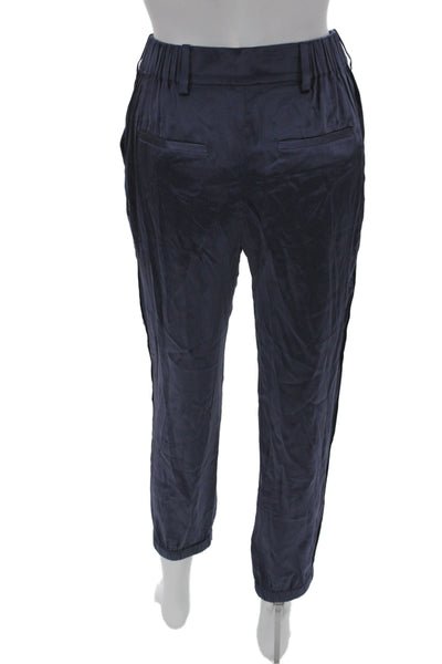 Cami NYC Women Dark Blue Cropped Ankle Dress Pants Silk Spandex Size 2XS