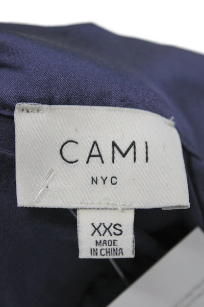 Cami NYC Women Dark Blue Cropped Ankle Dress Pants Silk Spandex Size 2XS