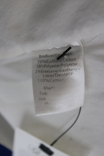 Caroline Constas Womens Slip Dress White V-Neck Sleeveless Mini Size 2XS