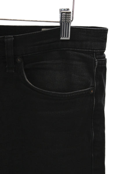 Rag & Bone Men's Skinny Tapered Jeans Black Button Size 32