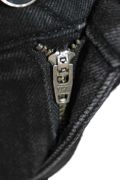 Rag & Bone Men's Skinny Tapered Jeans Black Button Size 32