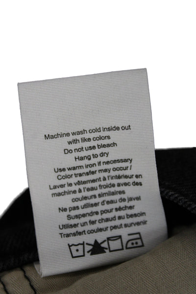 Rag & Bone Men's Skinny Tapered Jeans Black Button Size 32