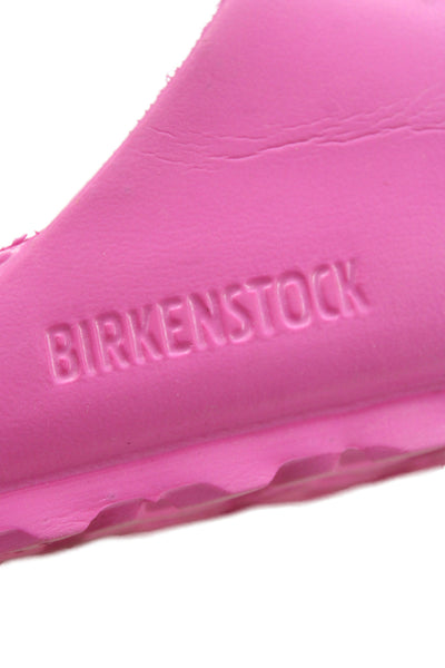Birkenstock Womens Double Buckle Arizona Sandals Pink White Size 39 9 Placeholde
