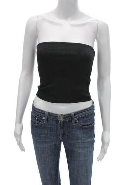 J Crew Women Off the Shoulder Black Sleeveless Tank Basic Size XS