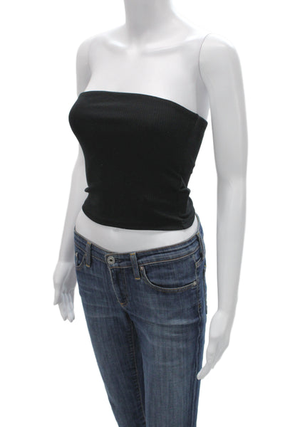 J Crew Women Off the Shoulder Black Sleeveless Tank Basic Size XS