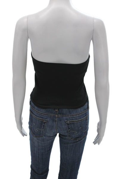 J Crew Women Off the Shoulder Black Sleeveless Tank Basic Size XS