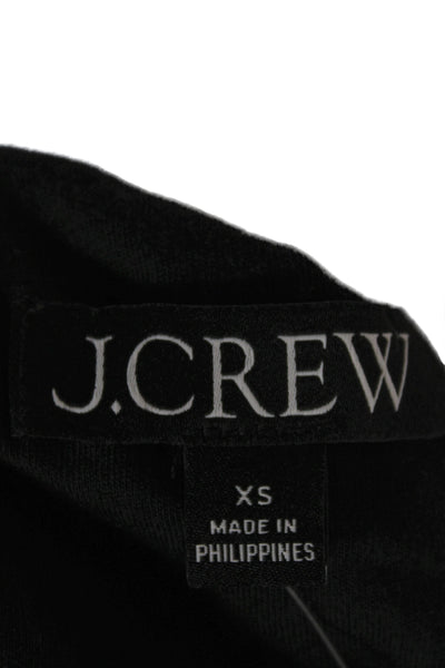 J Crew Women Off the Shoulder Black Sleeveless Tank Basic Size XS