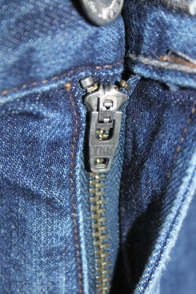Citizens of Humanity Women Mini Skirt Blue Cotton Vintage Button Size 25