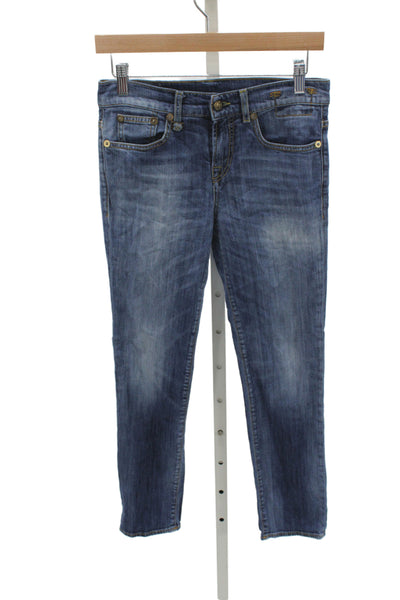 R13 Unisex Ankle Skinny Blue Jeans Size 24