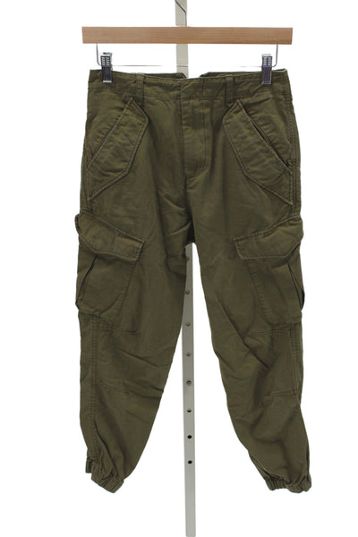 Rag & Bone Men Cargo Jogger Pants Green Cotton 26in Inseam Size 24