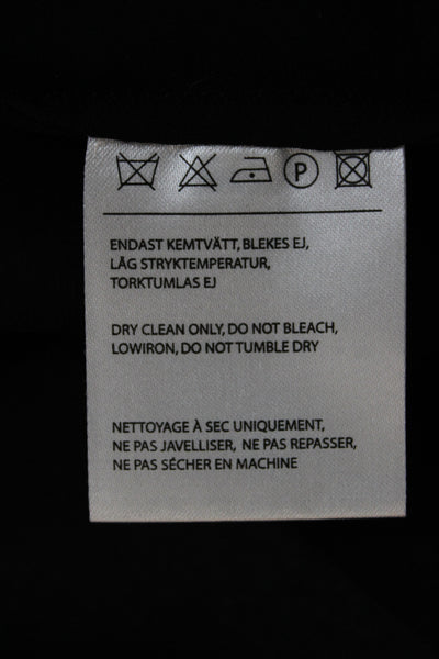 Acne Women Shift Tank Dress Black Sleeveless Short Polyester Size 36