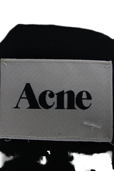 Acne Women Shift Tank Dress Black Sleeveless Short Polyester Size 36