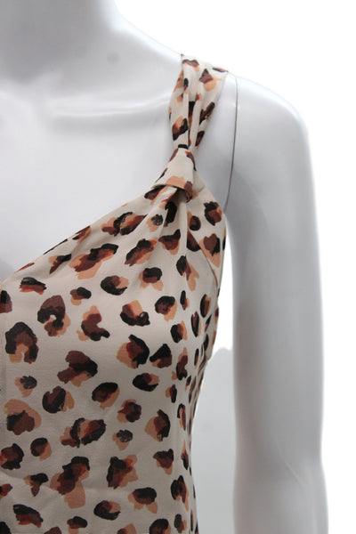 Theory Womens Silk Leopard V-Neck Camisole Size PP