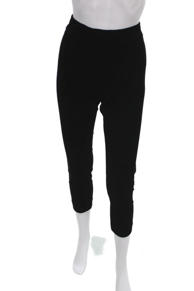 Avenue Montaigne Womens Ankle Cropped Black Pants Size 6