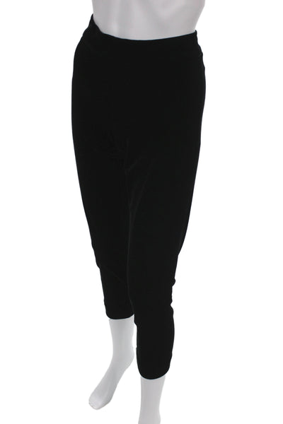Avenue Montaigne Womens Ankle Cropped Black Pants Size 6