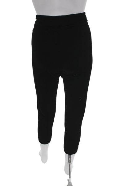 Avenue Montaigne Womens Ankle Cropped Black Pants Size 6