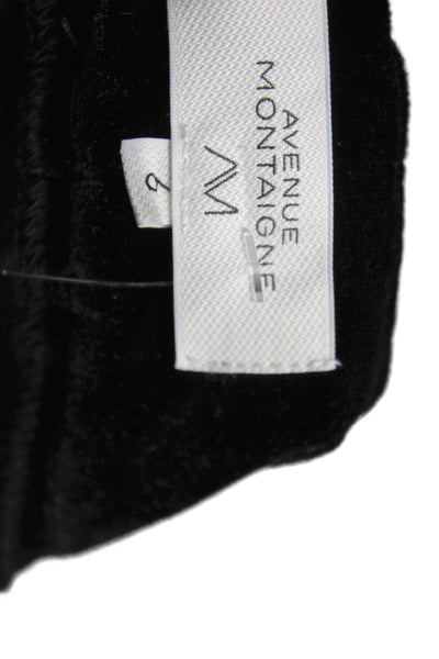 Avenue Montaigne Womens Ankle Cropped Black Pants Size 6