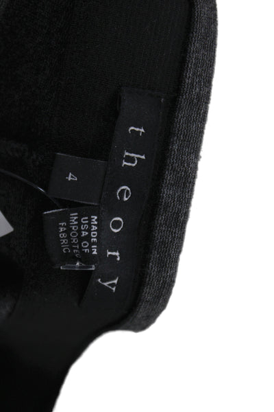 Theory Unisex Cropped Ankle Pants Dark Gray Size 4