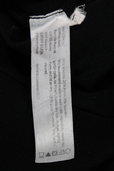 Eileen Fisher Womens Ankle Cropped Pants Black Cotton Spandex Solid Size S